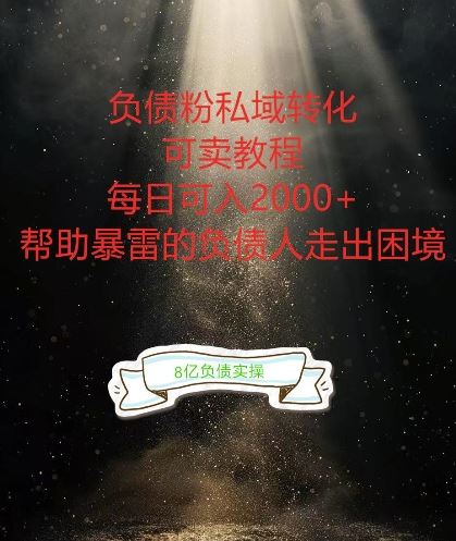 负债粉掘金计划，帮助负债者解决问题，债务规划，债务重组，zui好的变现方式【揭秘】插图