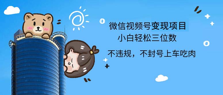 （12660期）2024zui新微信视频号，0撸项目，自己玩，小白轻松日入三位数插图