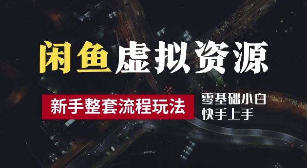 2024zui新闲鱼虚拟资源玩法，养号到出单整套流程，多管道收益，每天2小时月收入过万【揭秘】插图