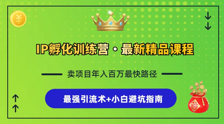 （13055期）IP孵化训练营，知识付费全流程+zui强引流术+小白避坑指南插图