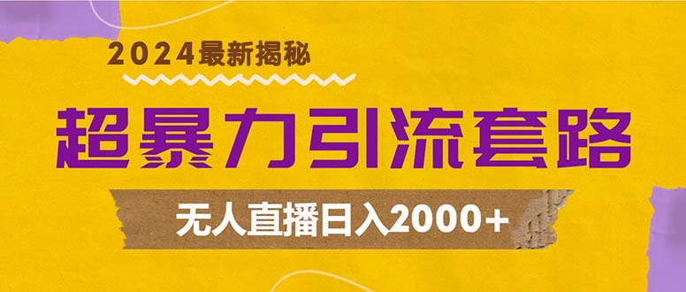 （12800期）超暴力引流套路，无人直播日入2000+插图