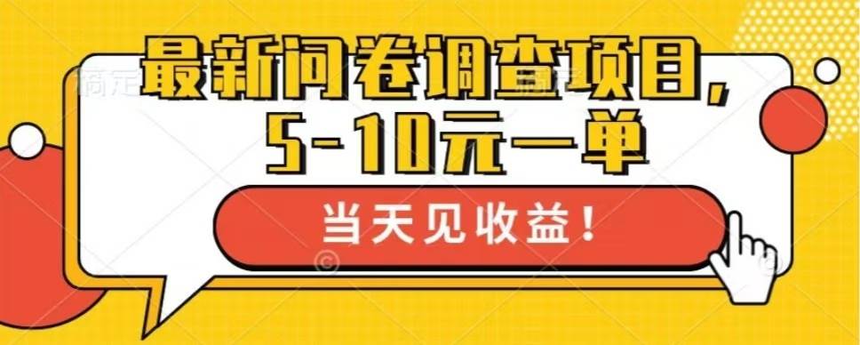 （13167期）zui新问卷调查项目，单日零撸100＋插图