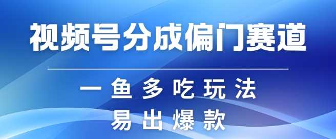 视频号创作者分成计划偏门类目，容易爆流，实拍内容简单易做【揭秘】插图