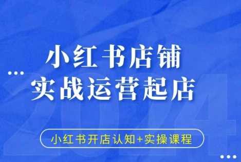 小红书店铺实战运营起店，小红书开店认知+实操课程插图