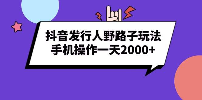 （13657期）抖音发行人野路子玩法，手机操作一天2000+插图