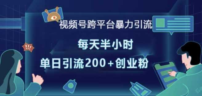 视频号跨平台暴力引流，每天半小时，单日引流200+精准创业粉插图