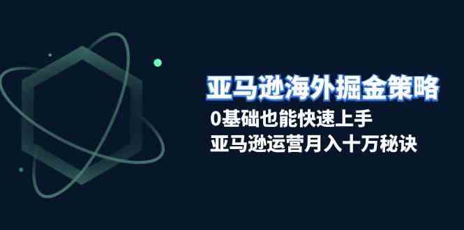 亚马逊海外掘金策略，0基础也能快速上手，亚马逊运营月入十万秘诀插图