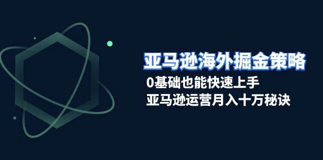 （13644期）亚马逊海外掘金策略，0基础也能快速上手，亚马逊运营月入十万秘诀插图