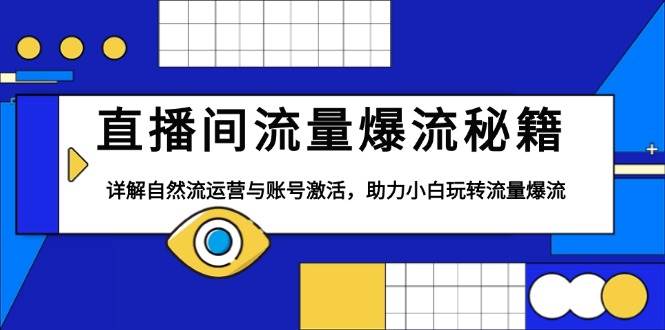 （13860期）直播间流量爆流秘籍，详解自然流运营与账号激活，助力小白玩转流量爆流插图